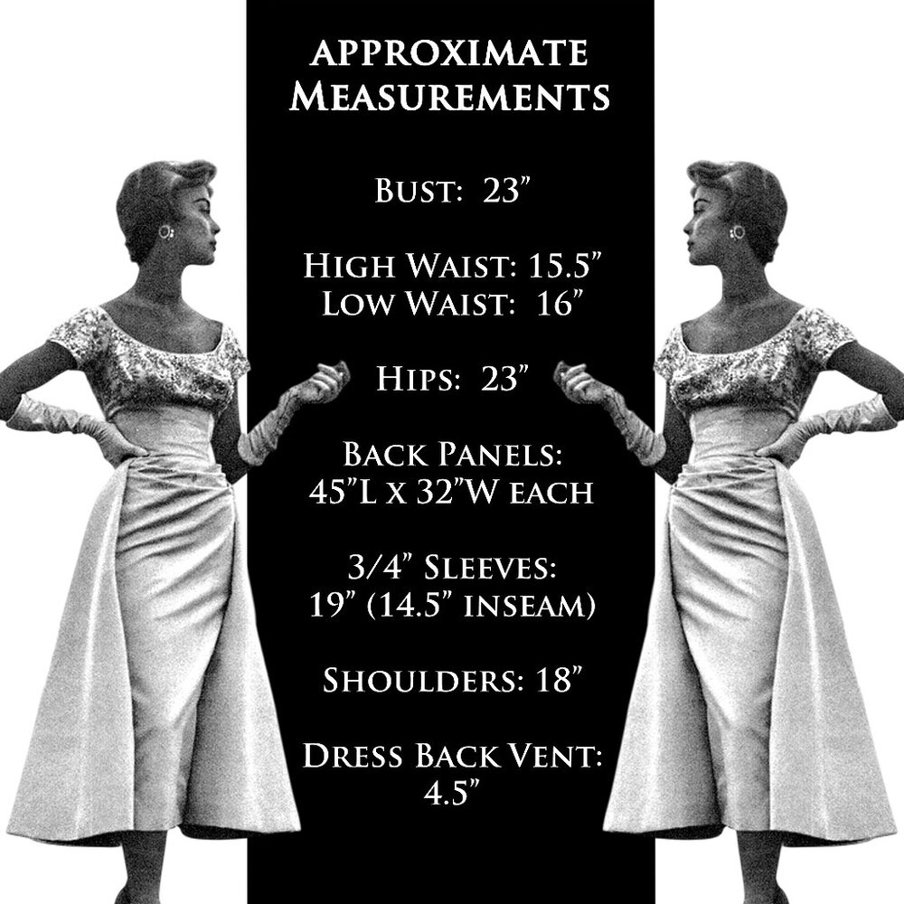 Vintage 1950s HOUSE OF BRANELL Cocktail Dress - VGVC - Picture 10 of 14